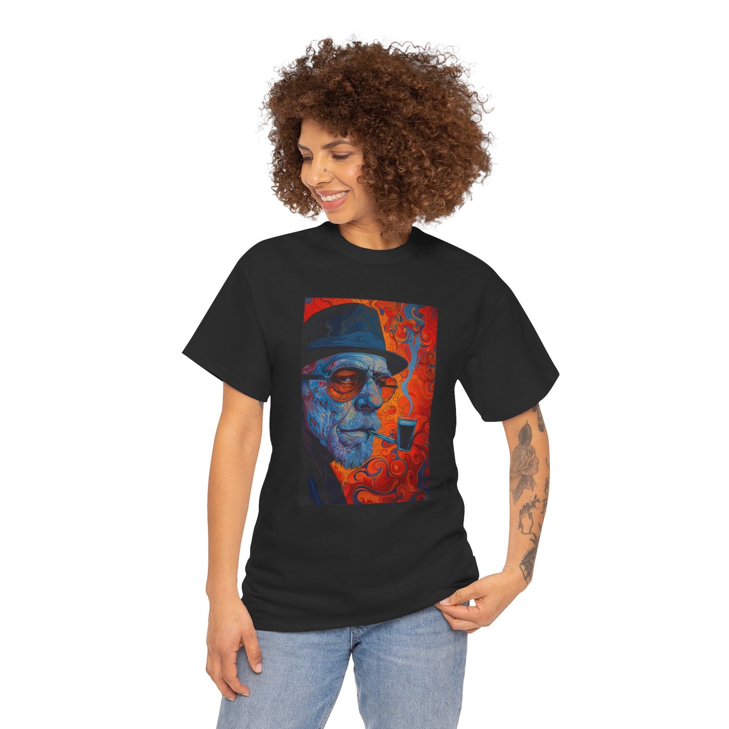 Heisenberg 01F - Unisex Heavy Cotton Tee - Image on the Front