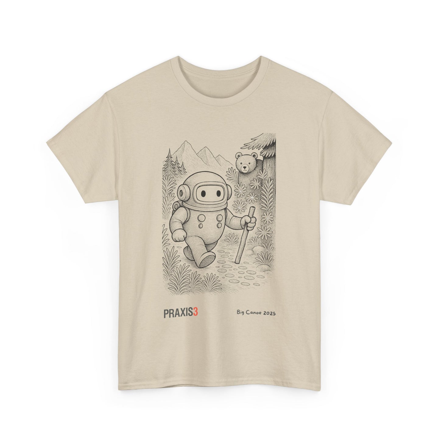 P3 Big Canoe 2025 - Praxi goes hiking line art