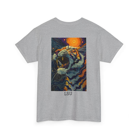 LSU 01B - Unisex Heavy Cotton Tee - Image on the Back