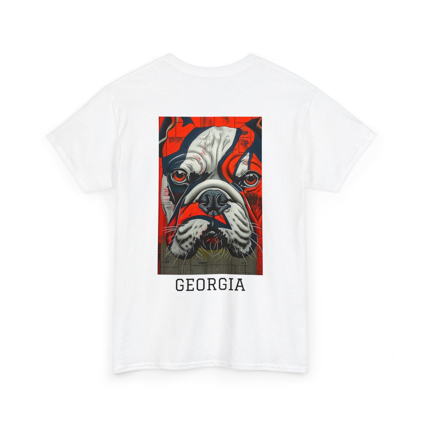 Georgia 01B - Unisex Heavy Cotton Tee - Image on the Back