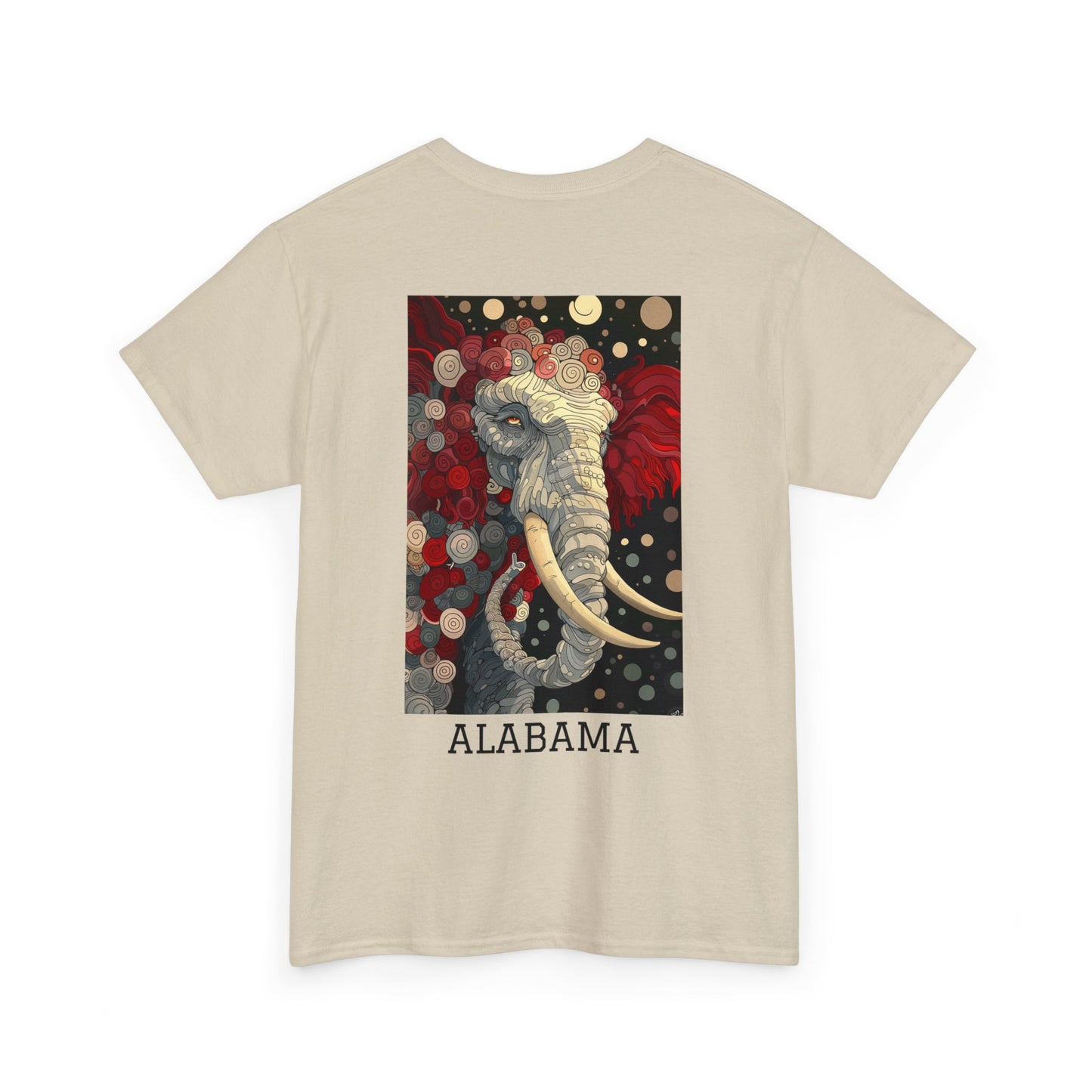 Alabama 01B - Unisex Heavy Cotton Tee - Image on the Back