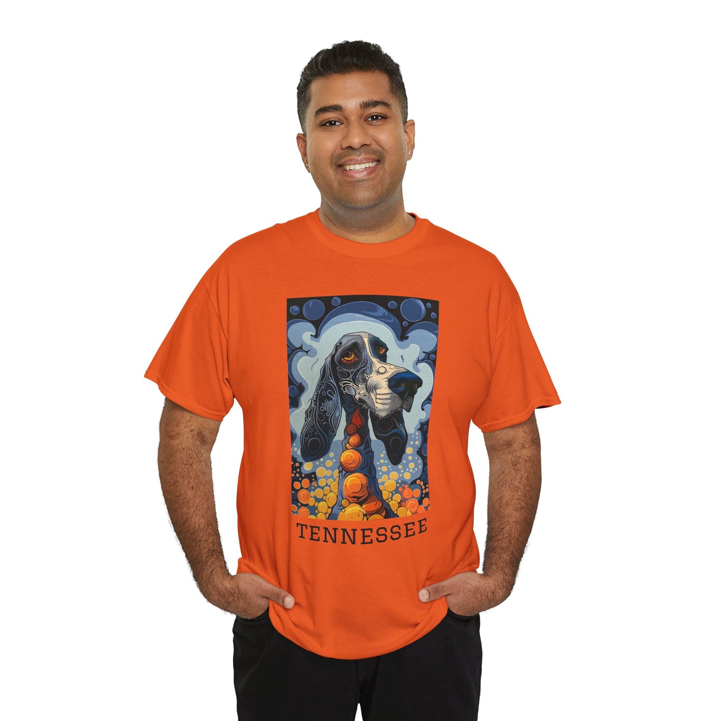 Tennessee 01F - Unisex Heavy Cotton Tee - Image on the Front