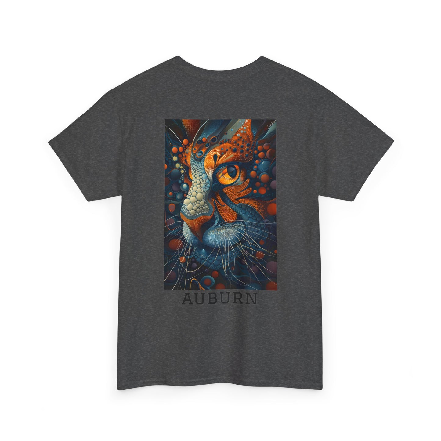 Auburn 01B - Unisex Heavy Cotton Tee - Image on the Back