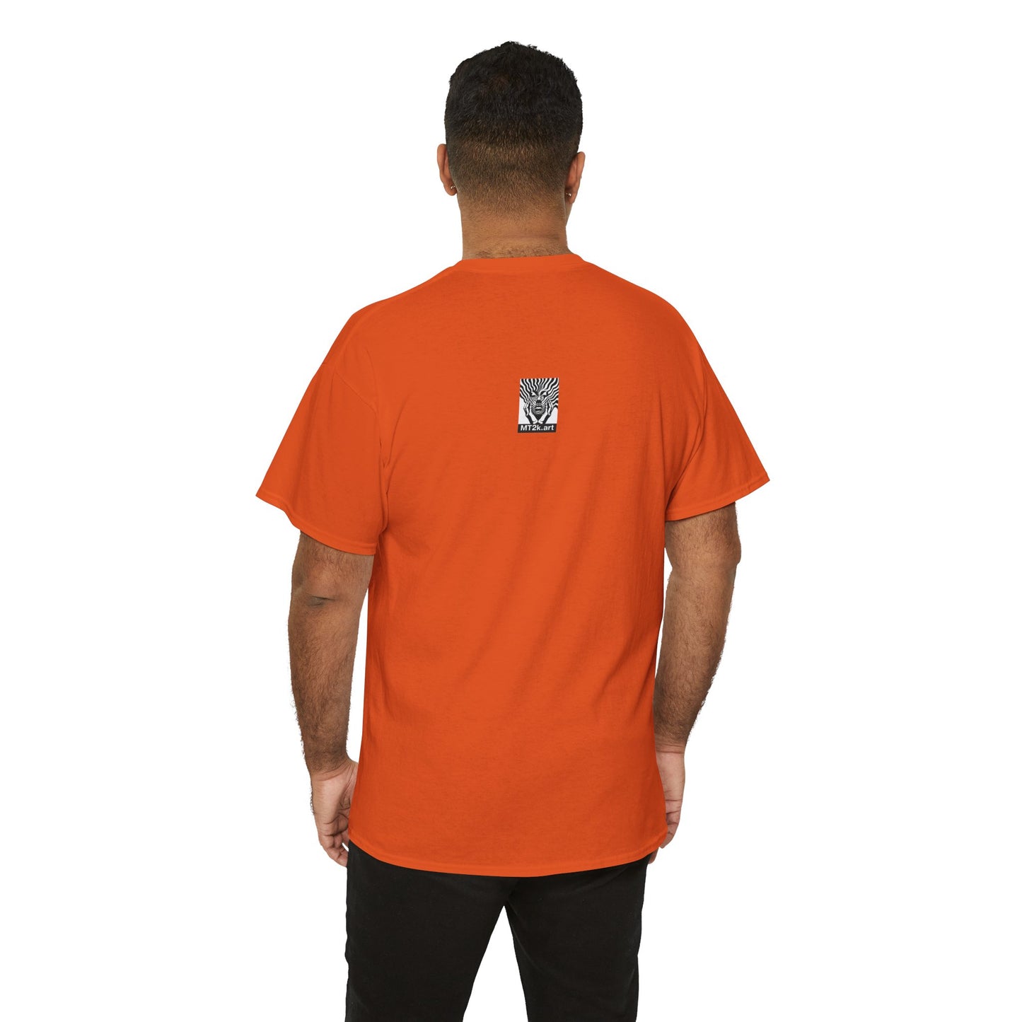 Clemson 01F - Unisex Heavy Cotton Tee - Image on the Front