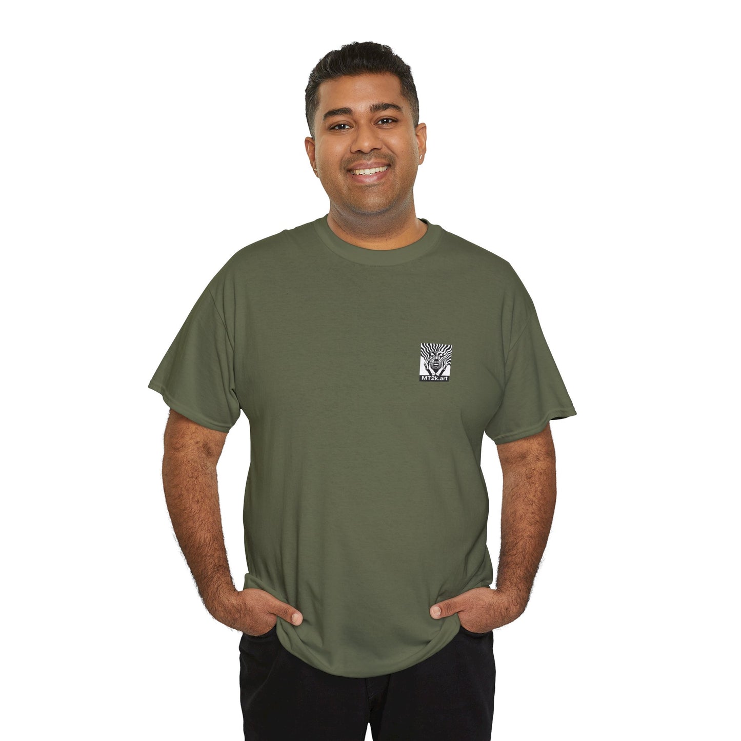 Heisenberg 01B - Unisex Heavy Cotton Tee - Image on the Back