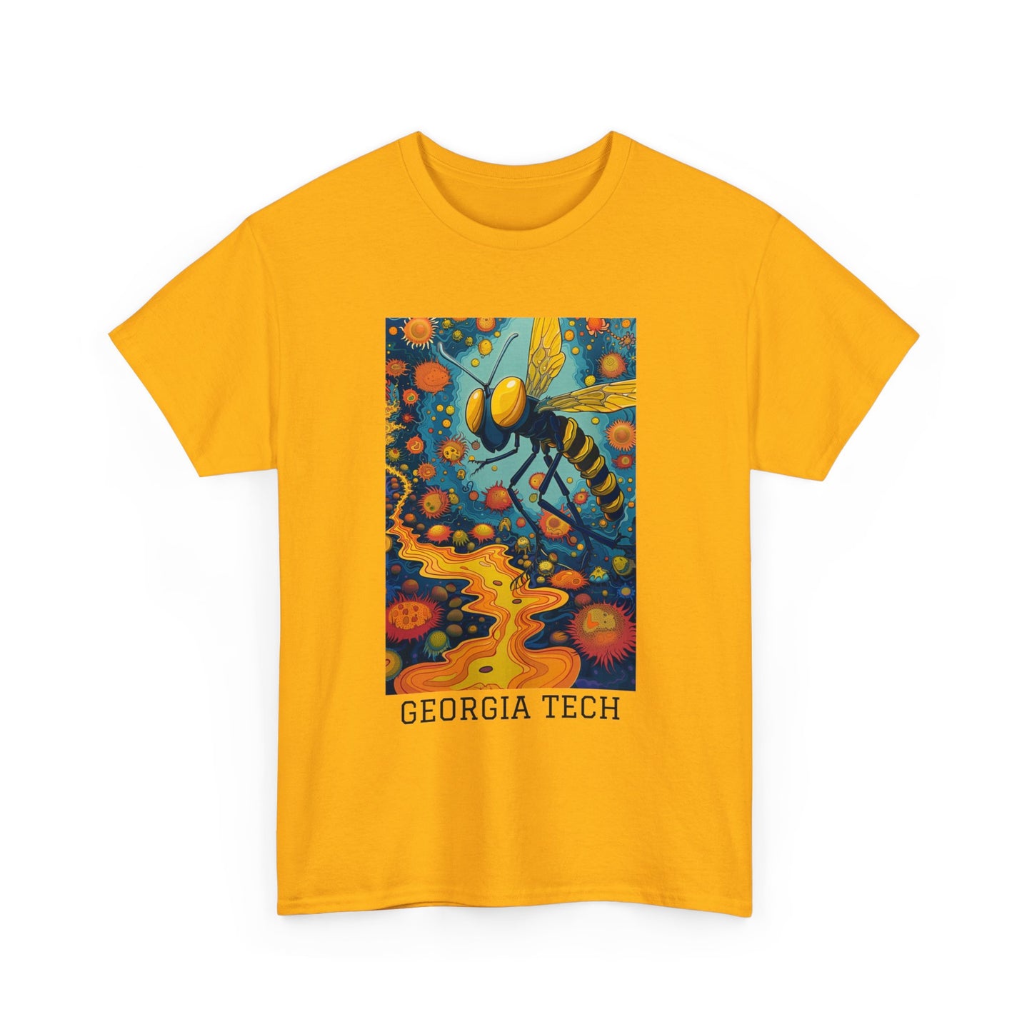 Georgia Tech 03F - Unisex Heavy Cotton Tee - Image on the Front