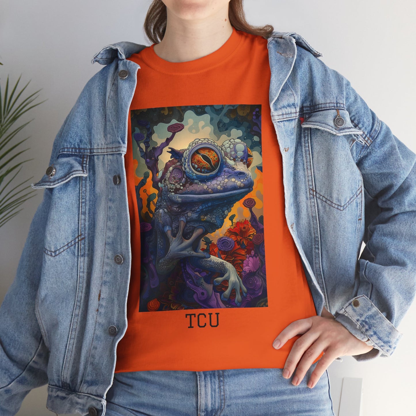 TCU 02F - Unisex Heavy Cotton Tee - Image on the Front