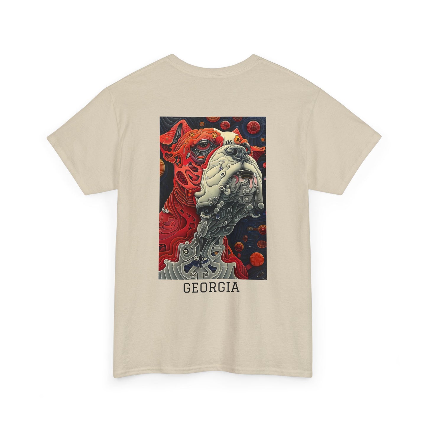 Georgia 02B - Unisex Heavy Cotton Tee - Image on the Back