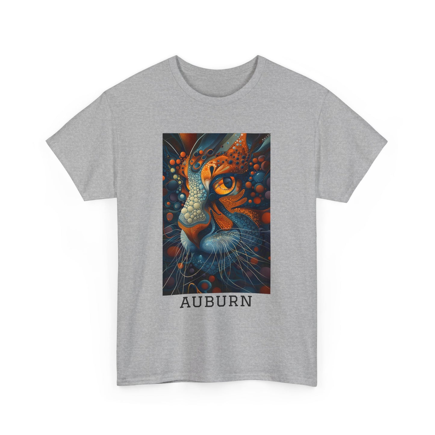 Auburn 01F - Unisex Heavy Cotton Tee - Image on the Front