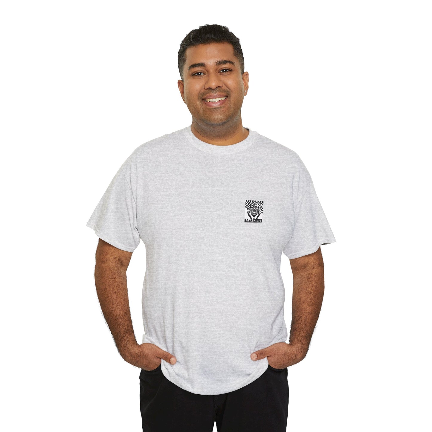 Texas 01B - Unisex Heavy Cotton Tee - Image on the Back