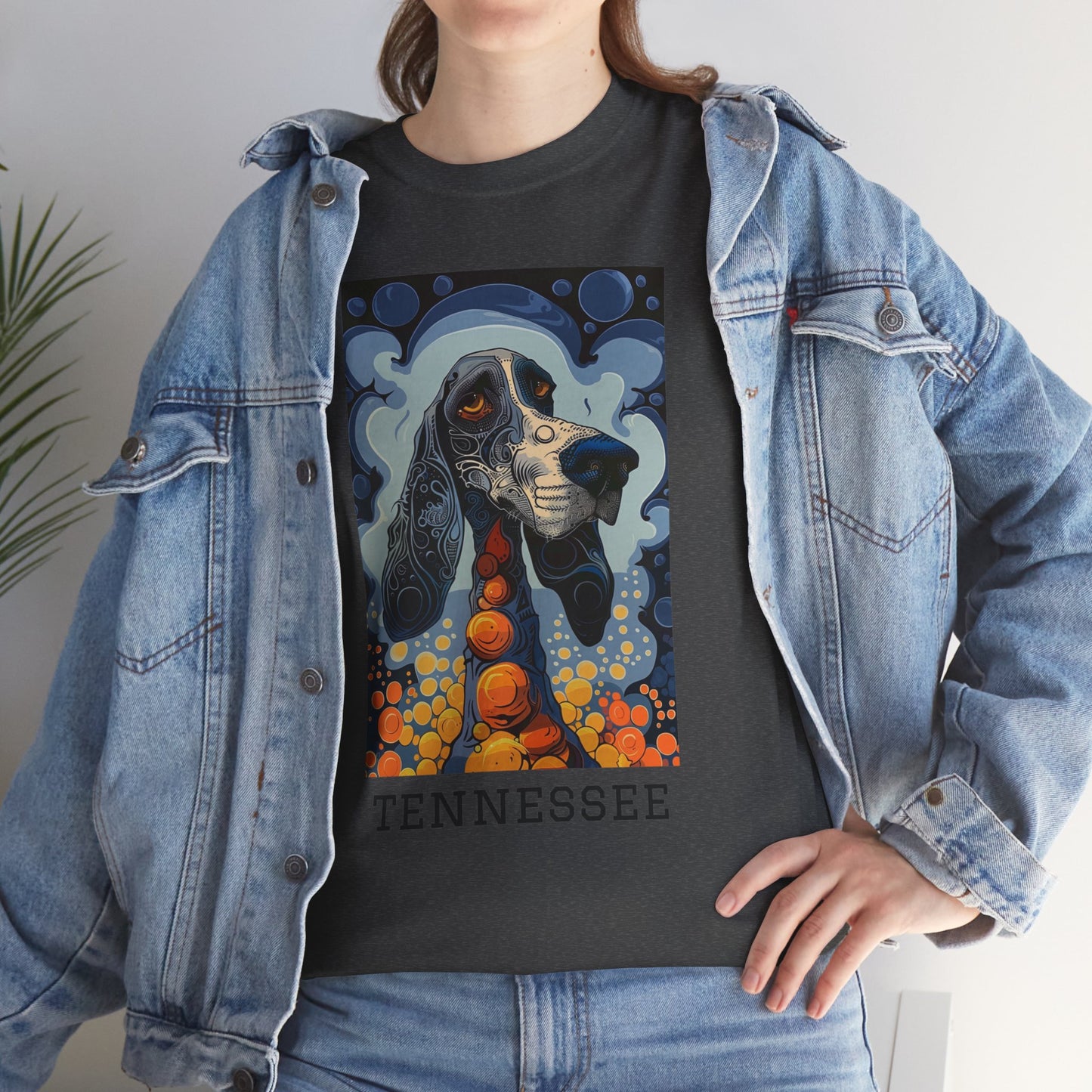 Tennessee 01F - Unisex Heavy Cotton Tee - Image on the Front