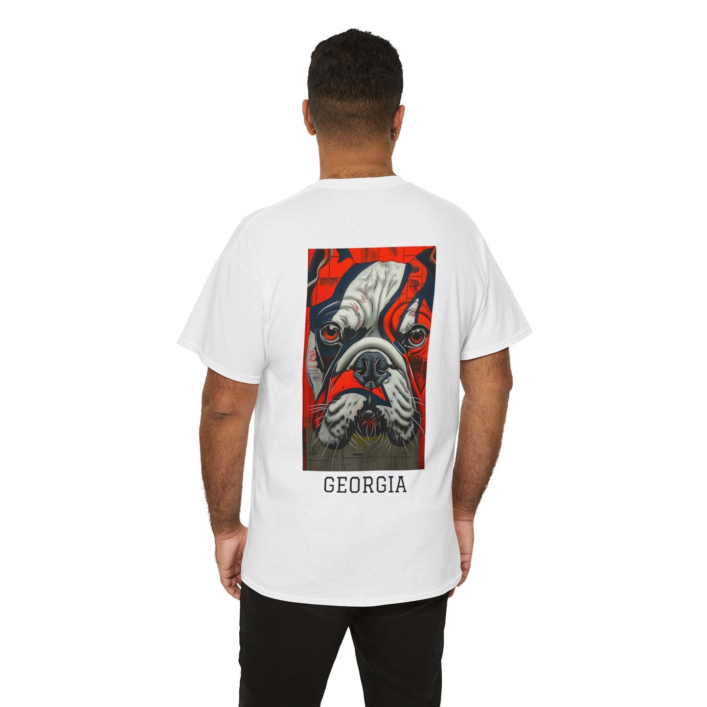 Georgia 01B - Unisex Heavy Cotton Tee - Image on the Back