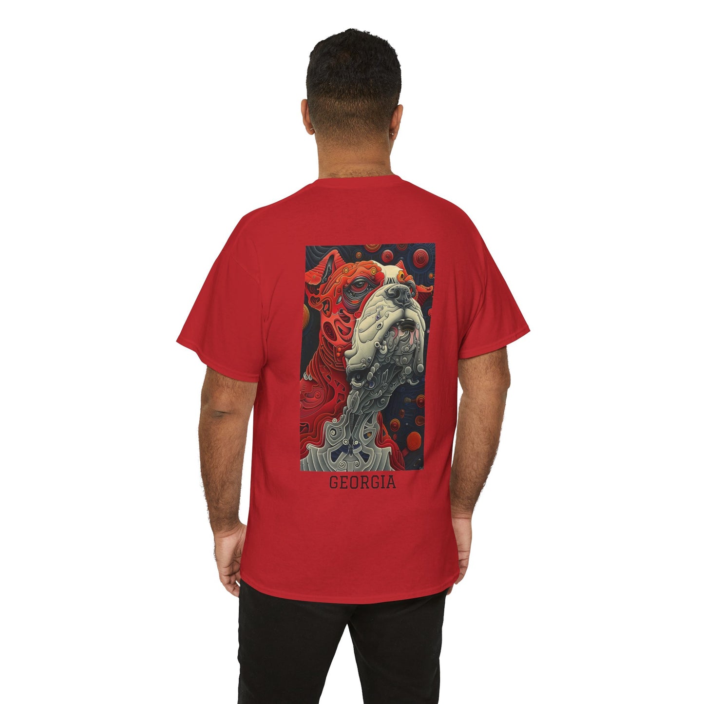 Georgia 02B - Unisex Heavy Cotton Tee - Image on the Back