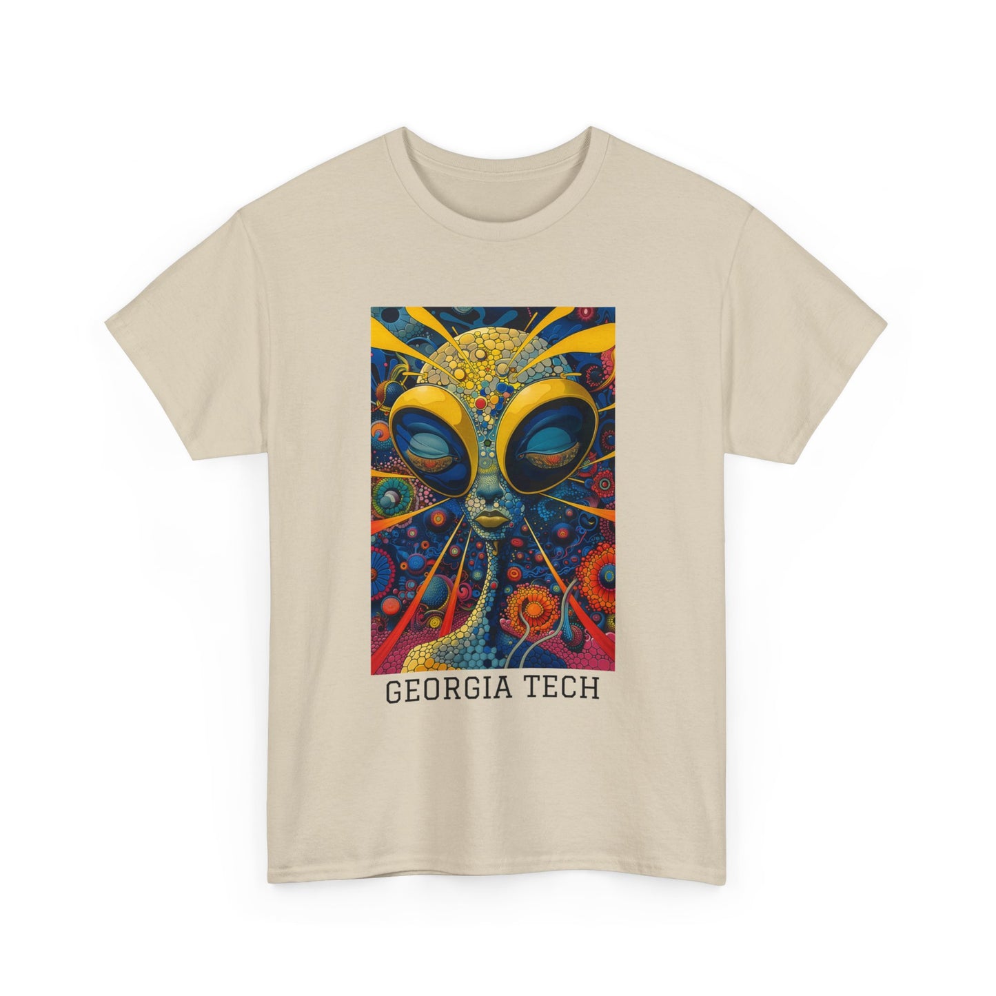 Georgia Tech 04F - Unisex Heavy Cotton Tee - Image on the Front