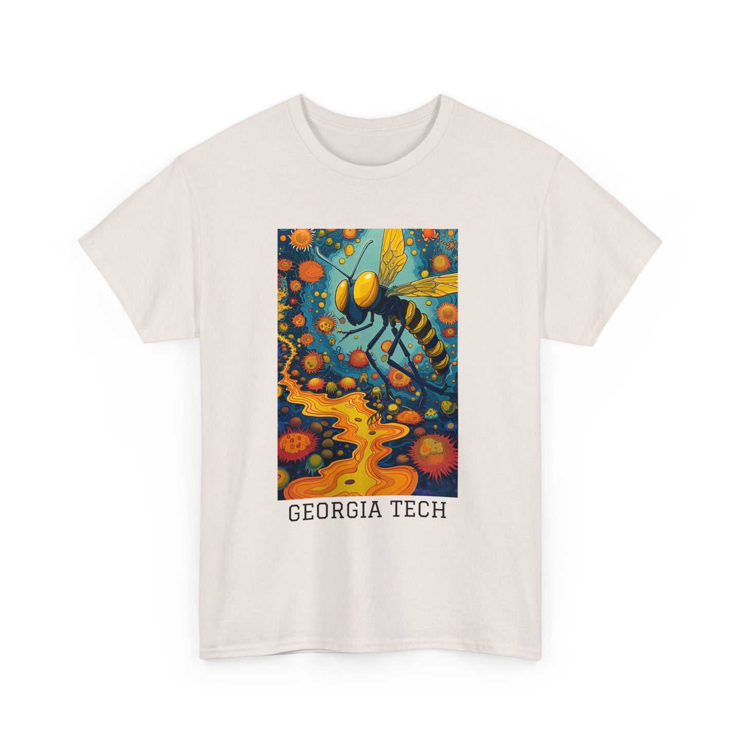 Georgia Tech 03F - Unisex Heavy Cotton Tee - Image on the Front