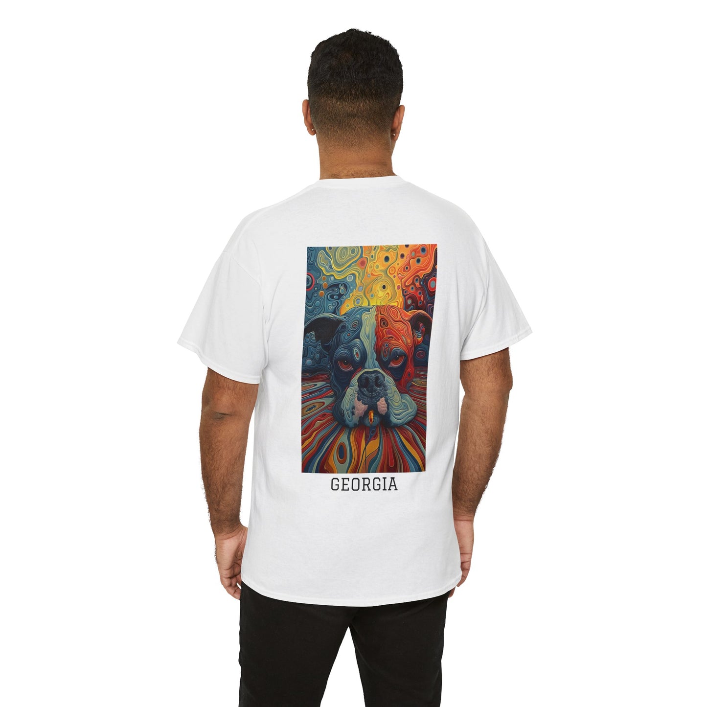Georgia 03B - Unisex Heavy Cotton Tee - Image on the Back