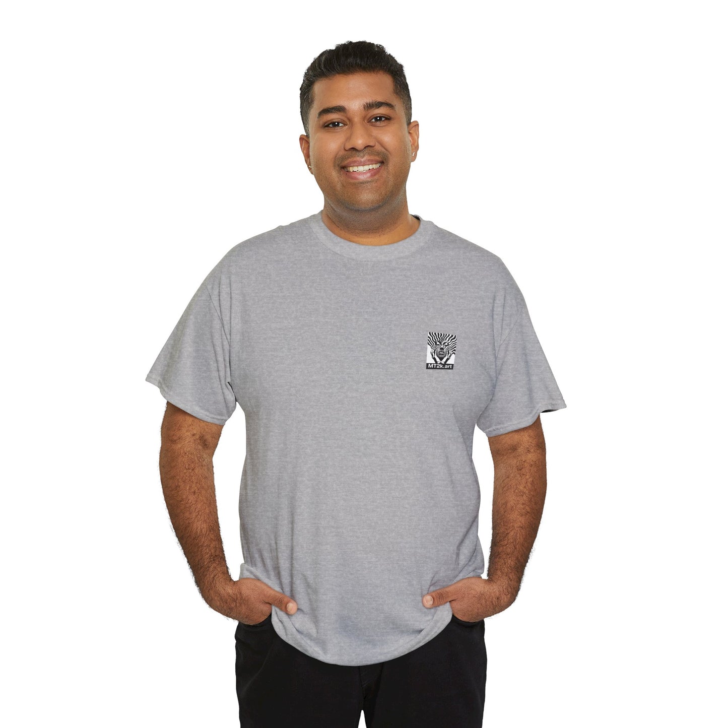 Clemson 02B - Unisex Heavy Cotton Tee - Image on the Back