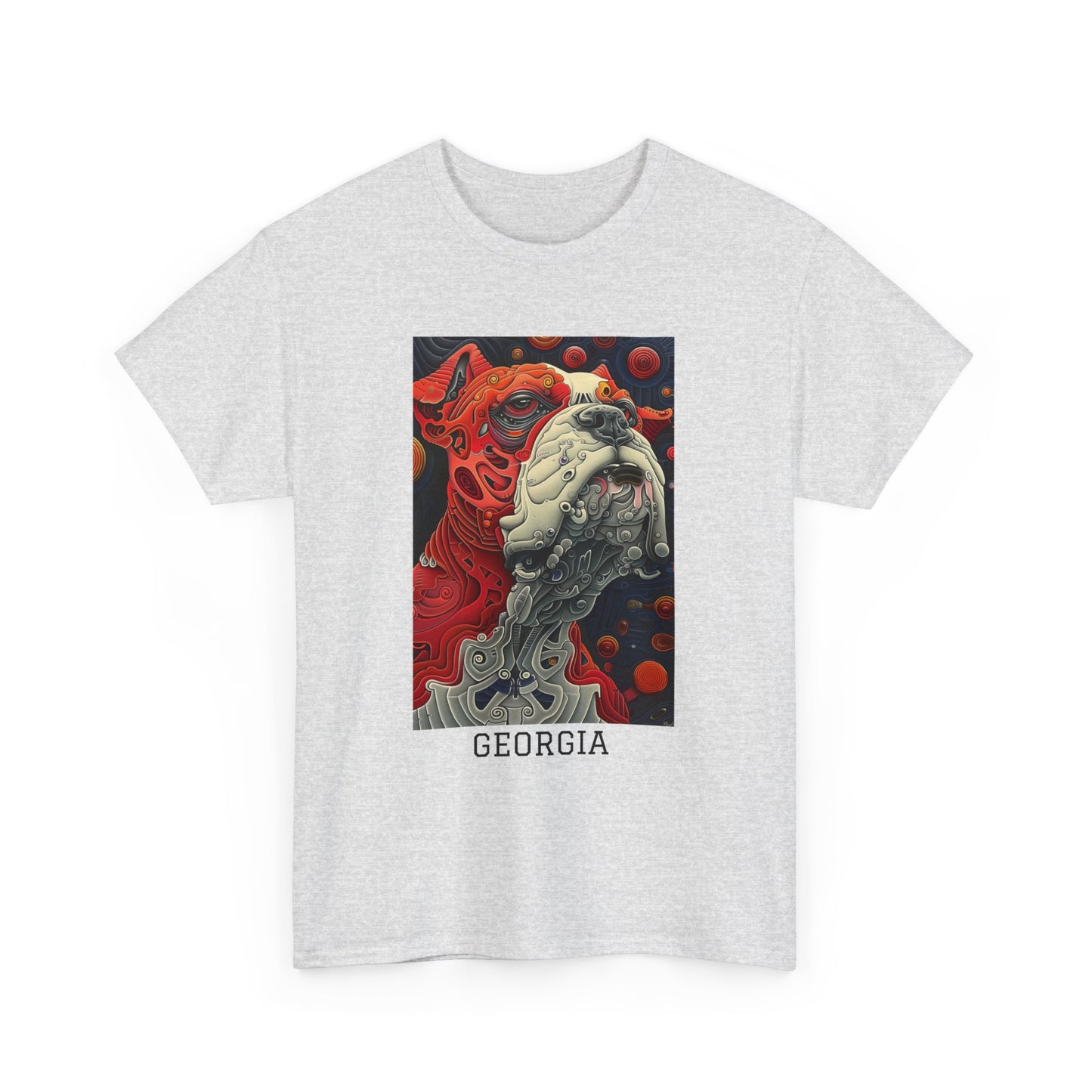 Georgia 02F - Unisex Heavy Cotton Tee - Image on the Front