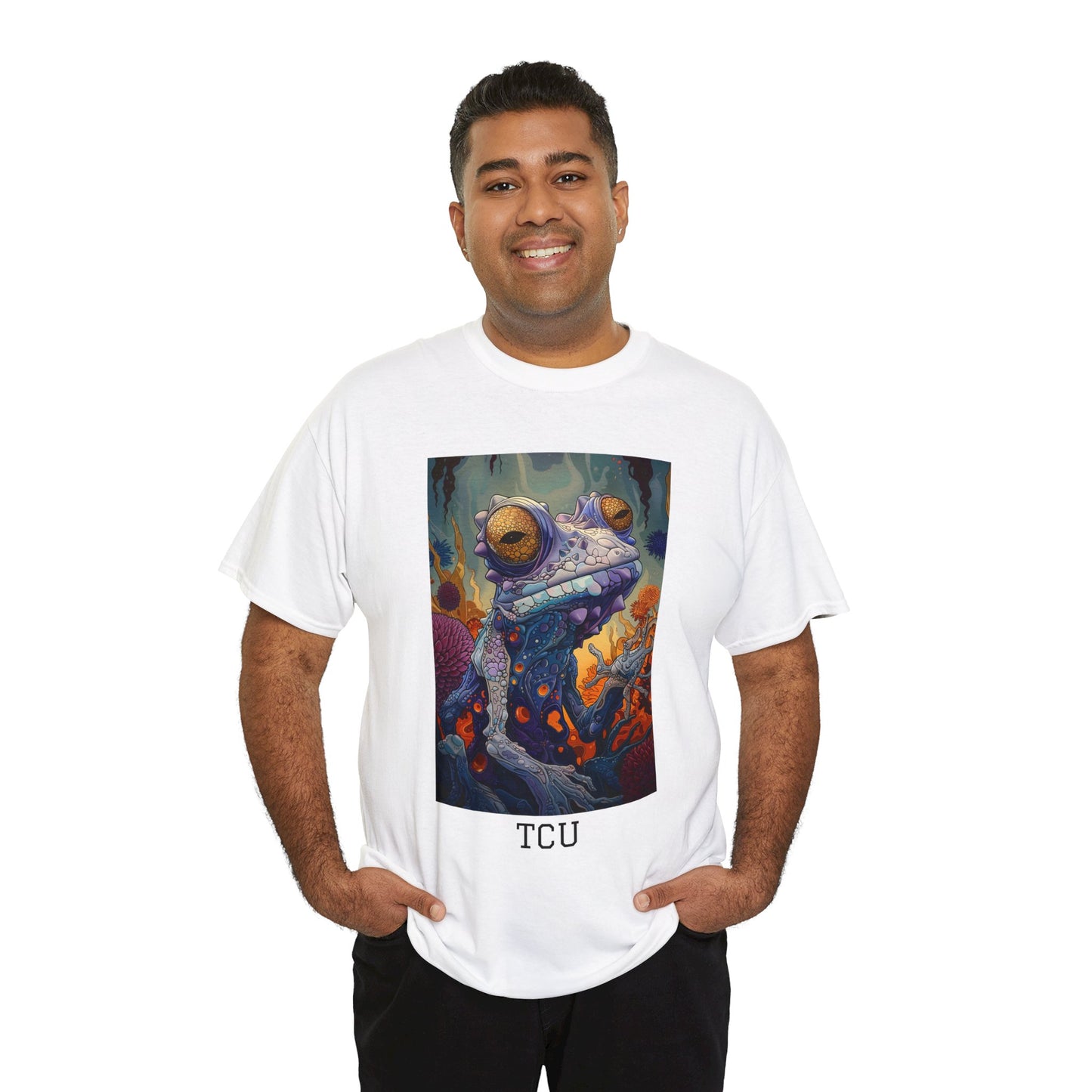 TCU 01F - Unisex Heavy Cotton Tee - Image on the Front