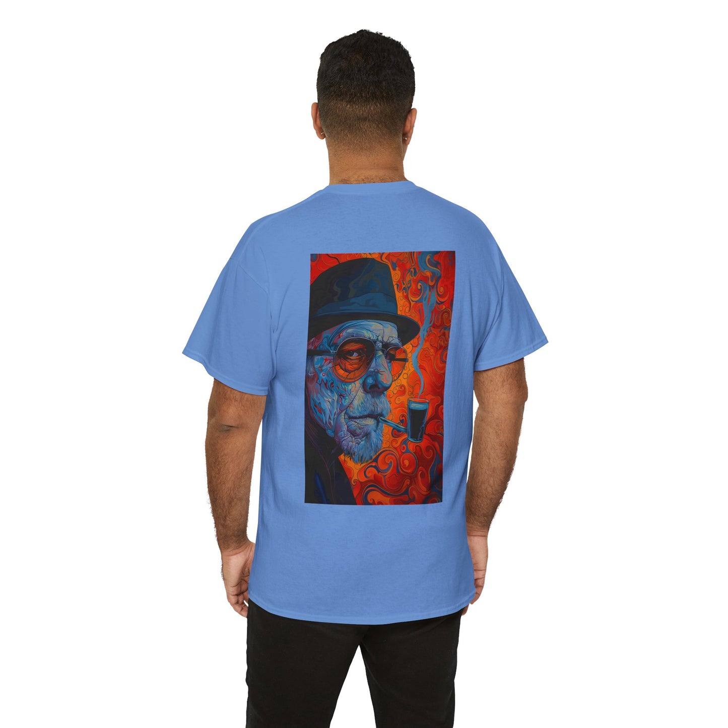 Heisenberg 01B - Unisex Heavy Cotton Tee - Image on the Back