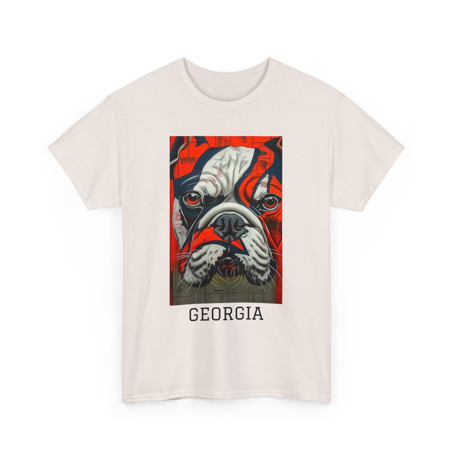 Georgia 01F - Unisex Heavy Cotton Tee - Image on the Front