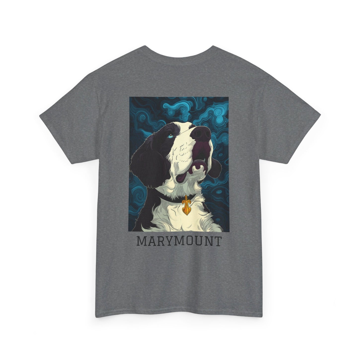 Marymount 01B - Unisex Heavy Cotton Tee - Image on the Back