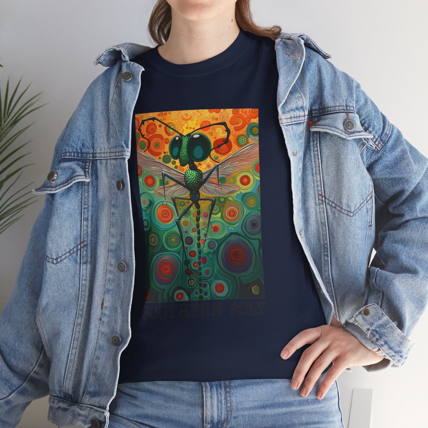 Southern Poly 01F - Unisex Heavy Cotton Tee - Image on the Front