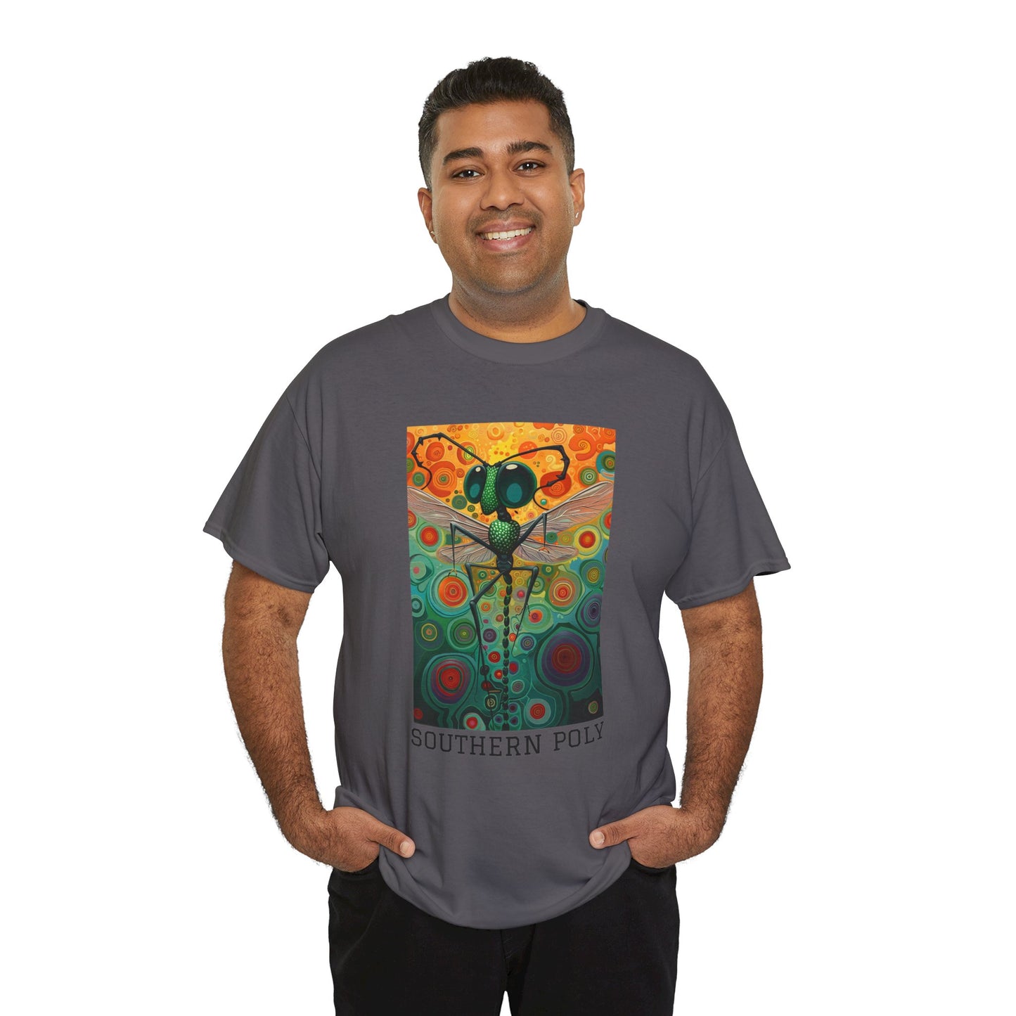 Southern Poly 01F - Unisex Heavy Cotton Tee - Image on the Front