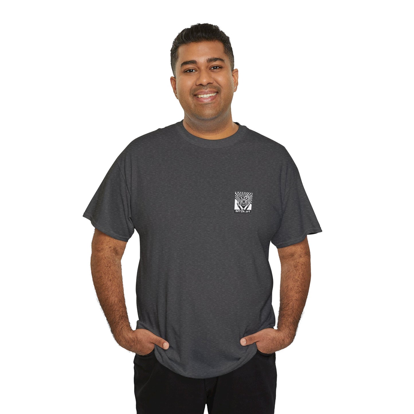 Michigan 02B - Unisex Heavy Cotton Tee - Image on the Back