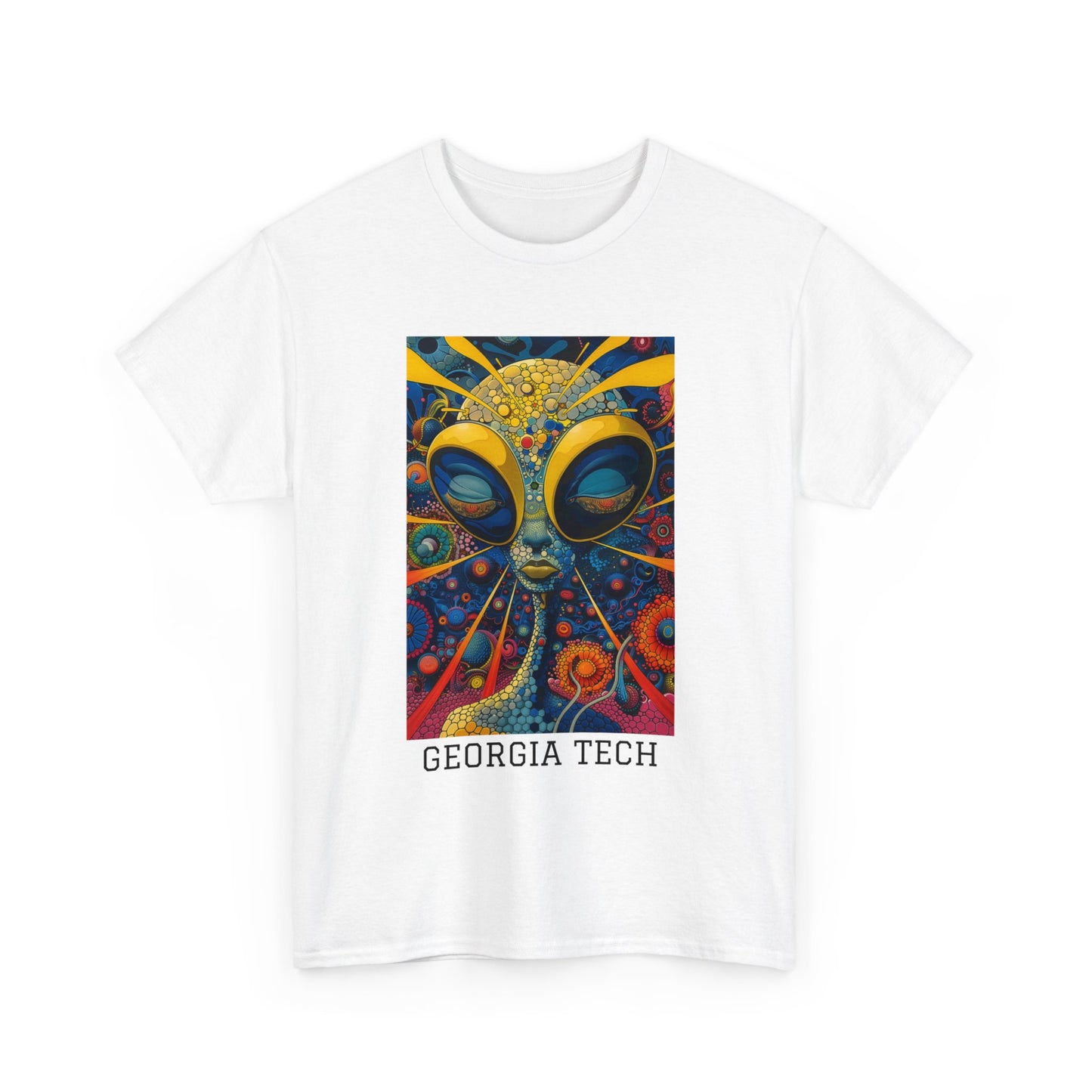 Georgia Tech 04F - Unisex Heavy Cotton Tee - Image on the Front
