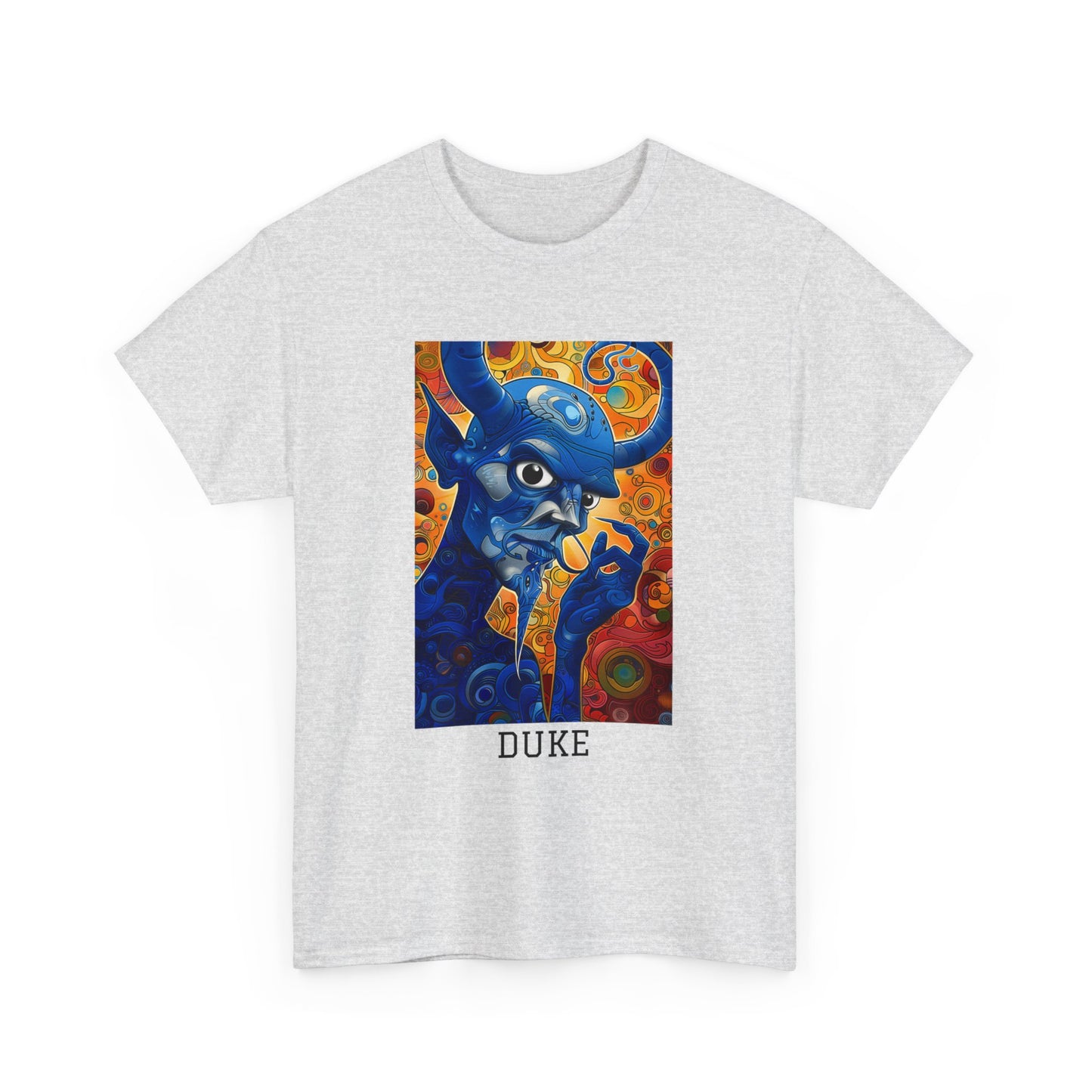 Duke 01F - Unisex Heavy Cotton Tee - Image on the Front