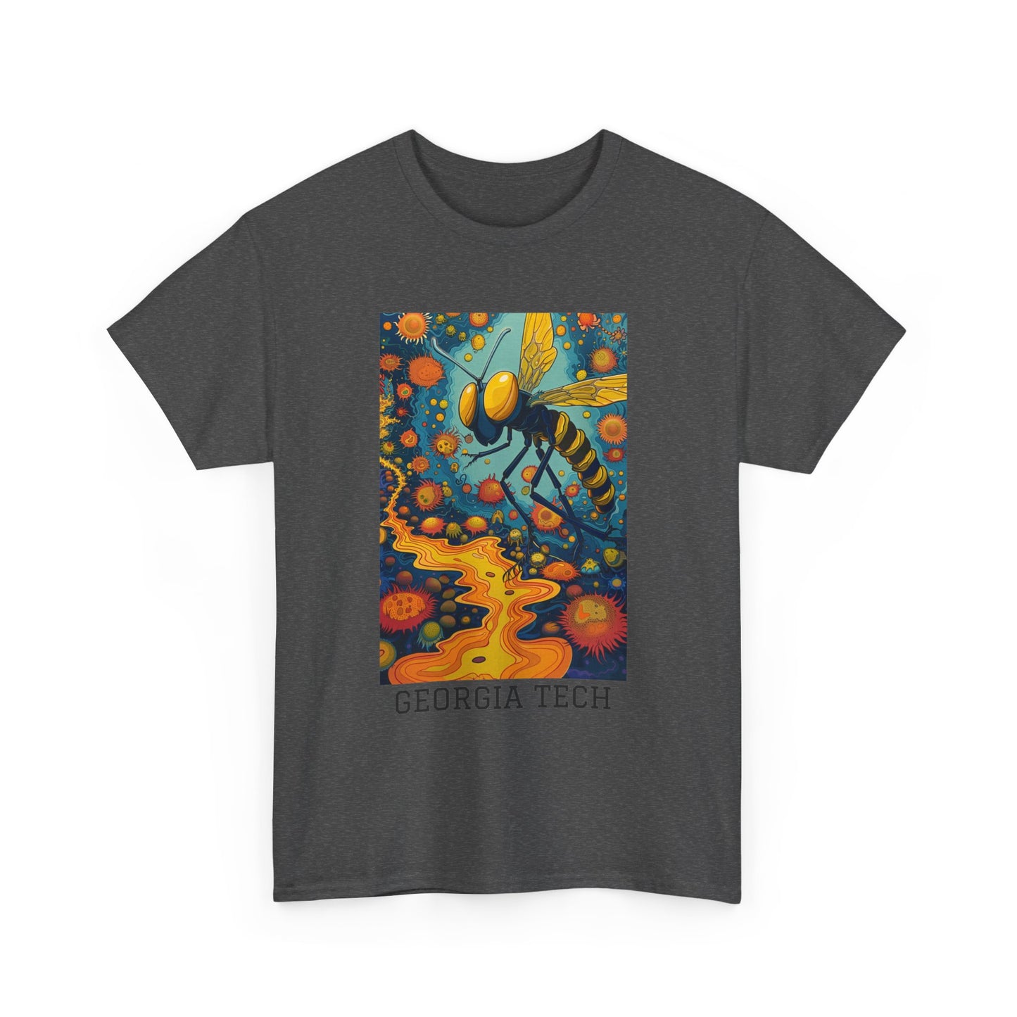 Georgia Tech 03F - Unisex Heavy Cotton Tee - Image on the Front
