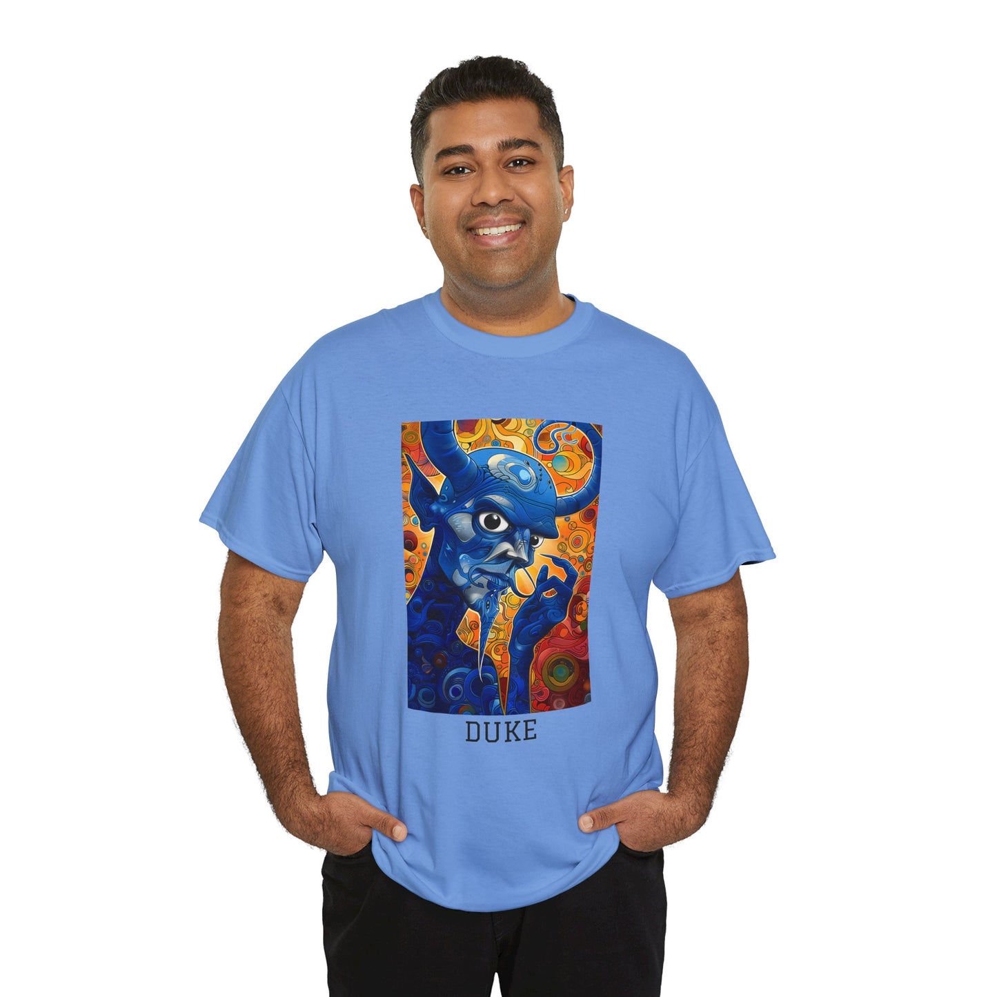 Duke 01F - Unisex Heavy Cotton Tee - Image on the Front