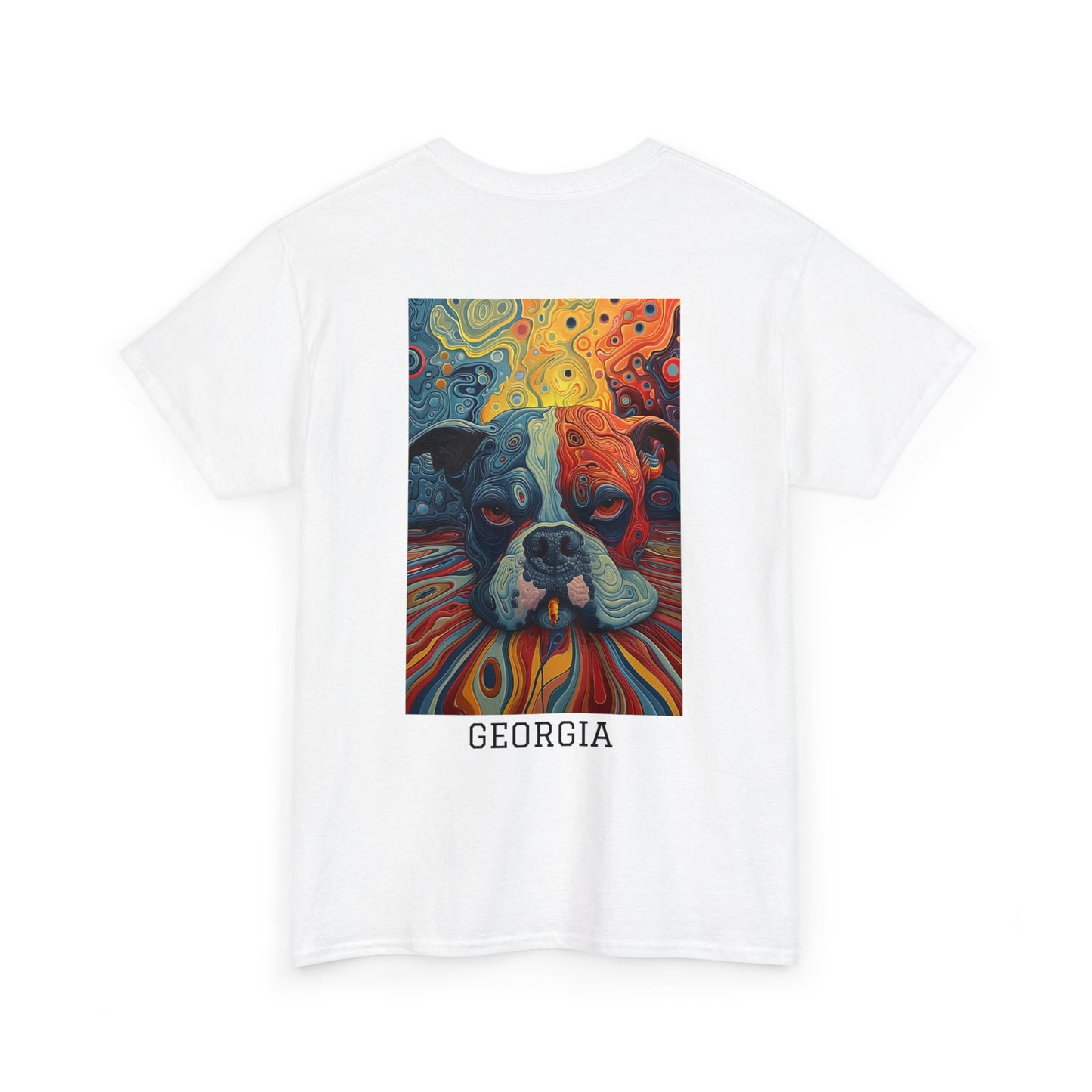 Georgia 03B - Unisex Heavy Cotton Tee - Image on the Back