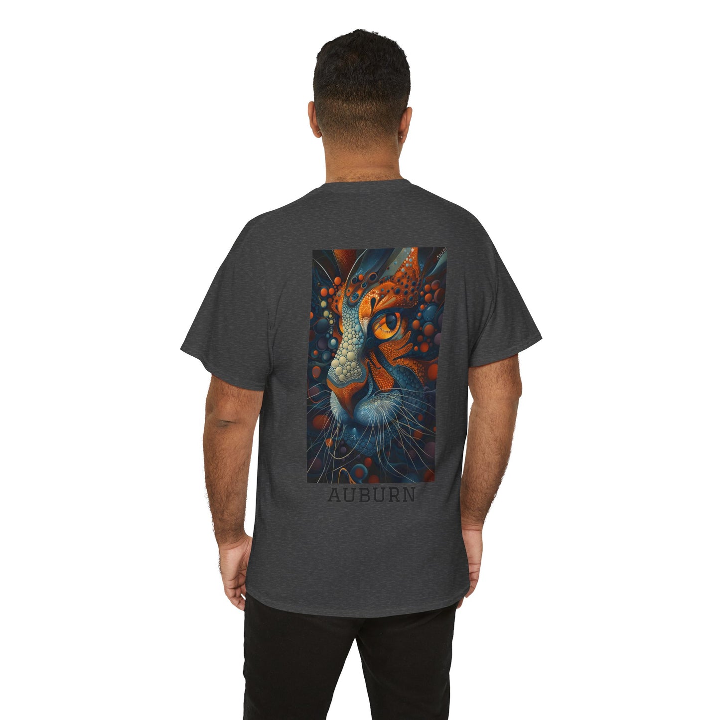 Auburn 01B - Unisex Heavy Cotton Tee - Image on the Back