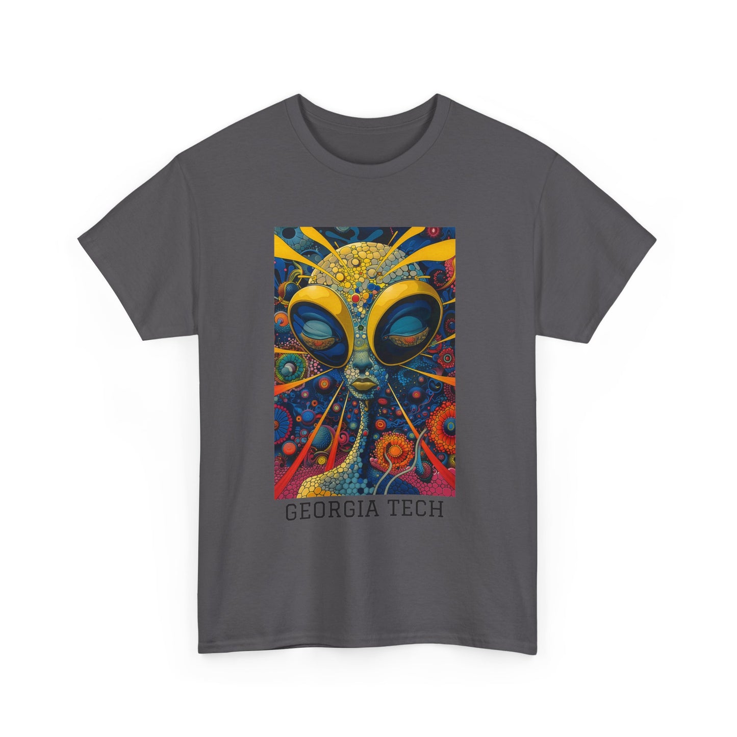 Georgia Tech 04F - Unisex Heavy Cotton Tee - Image on the Front