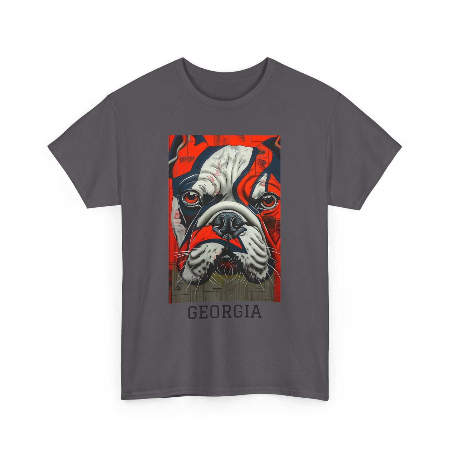 Georgia 01F - Unisex Heavy Cotton Tee - Image on the Front