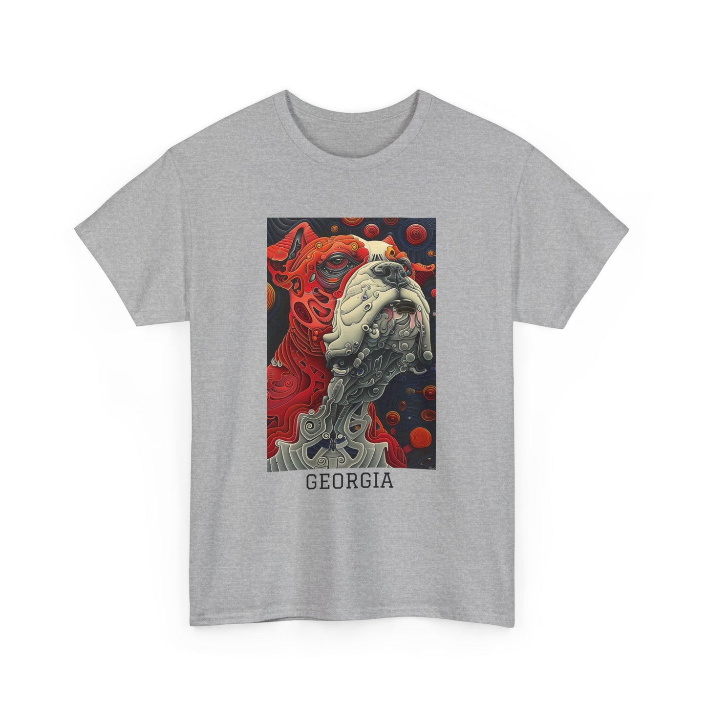 Georgia 02F - Unisex Heavy Cotton Tee - Image on the Front