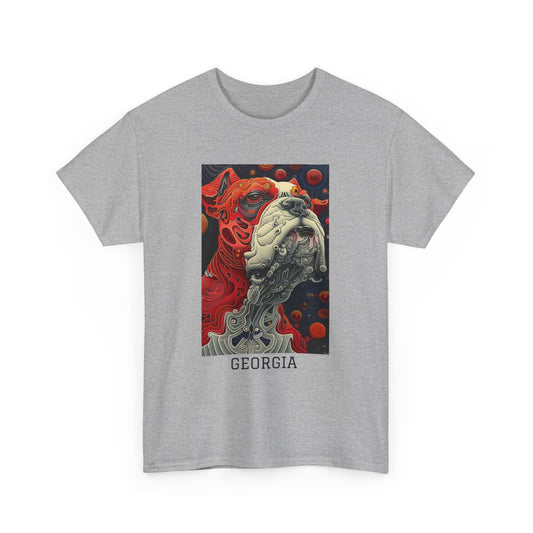 Georgia 02F - Unisex Heavy Cotton Tee - Image on the Front