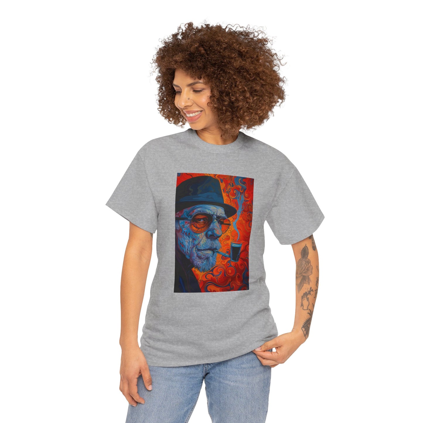 Heisenberg 01F - Unisex Heavy Cotton Tee - Image on the Front