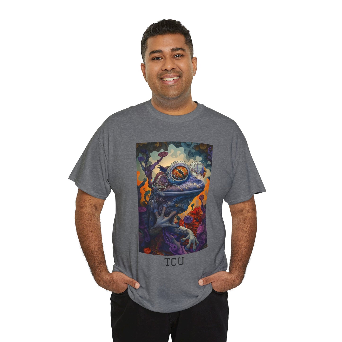 TCU 02F - Unisex Heavy Cotton Tee - Image on the Front