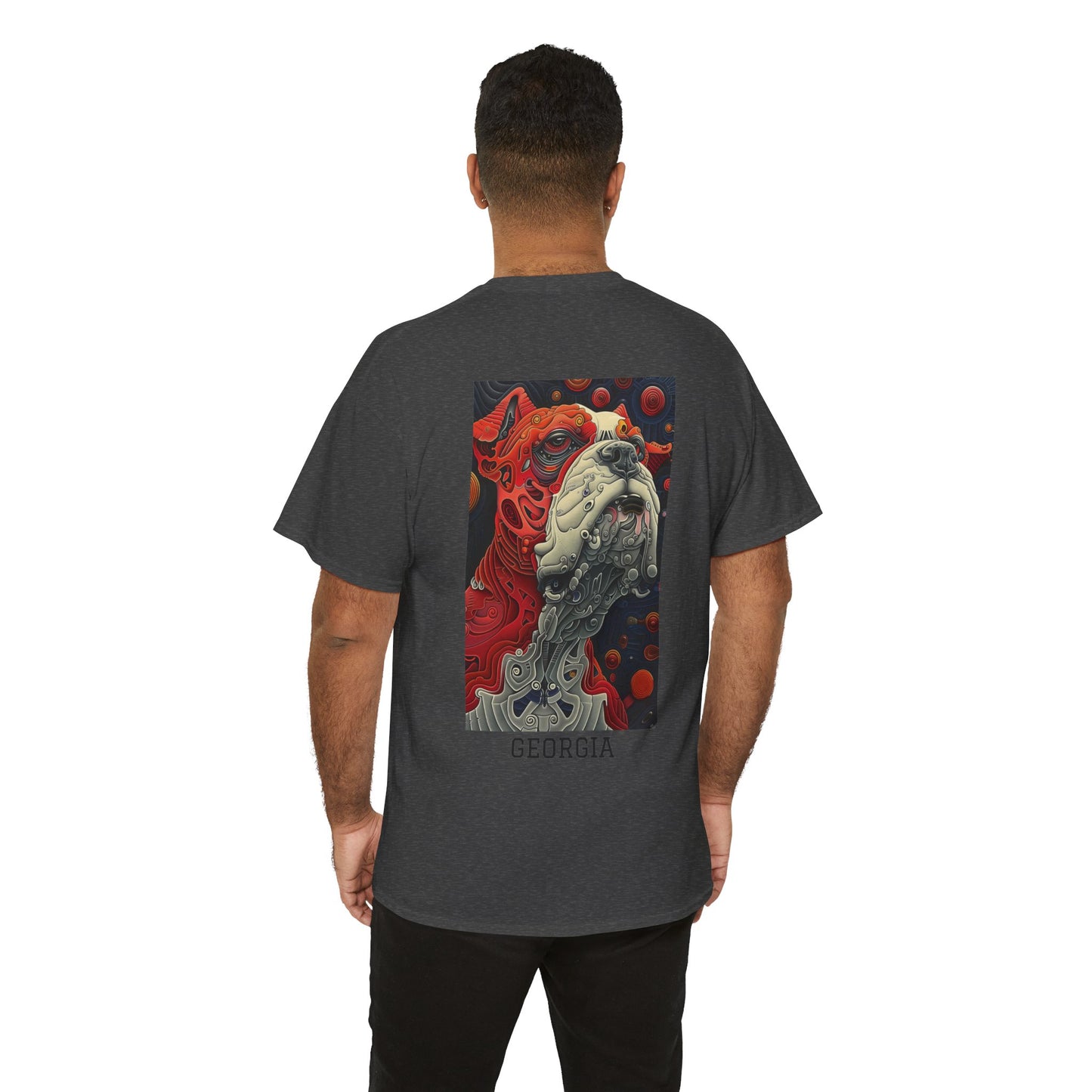 Georgia 02B - Unisex Heavy Cotton Tee - Image on the Back