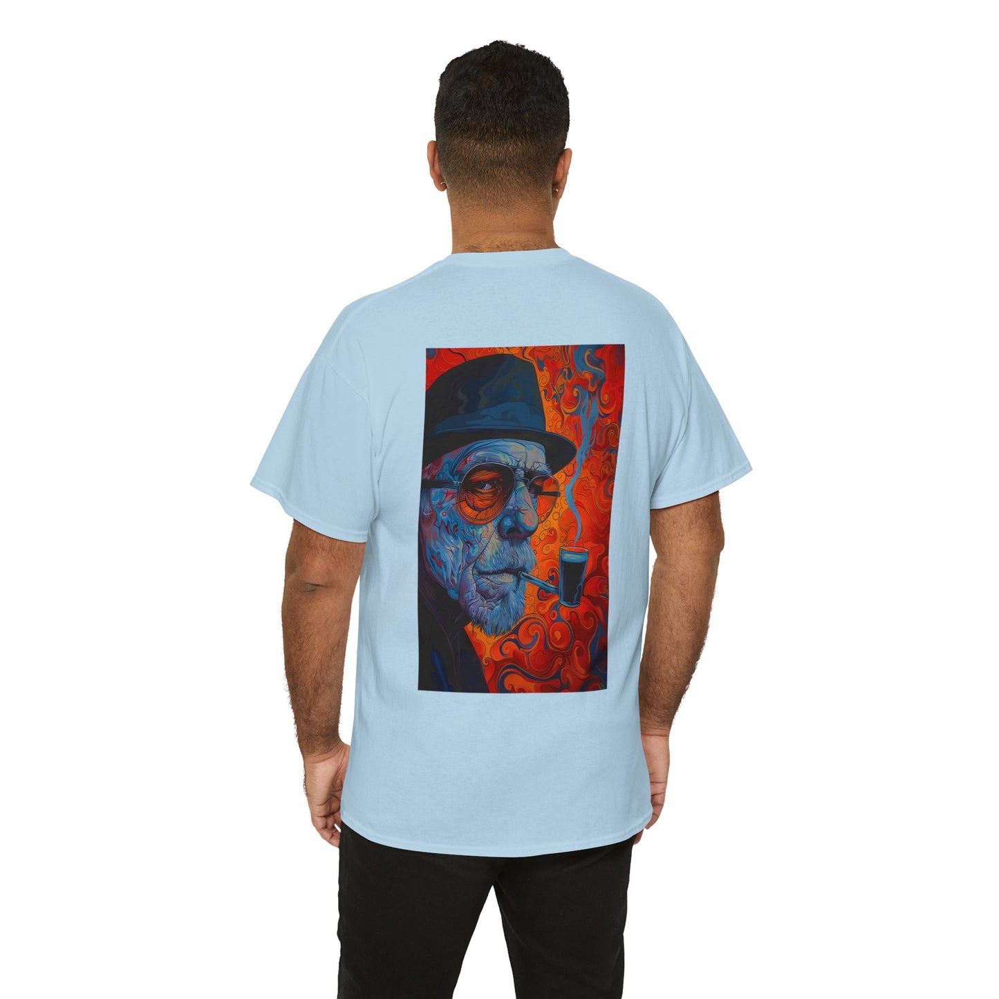 Heisenberg 01B - Unisex Heavy Cotton Tee - Image on the Back