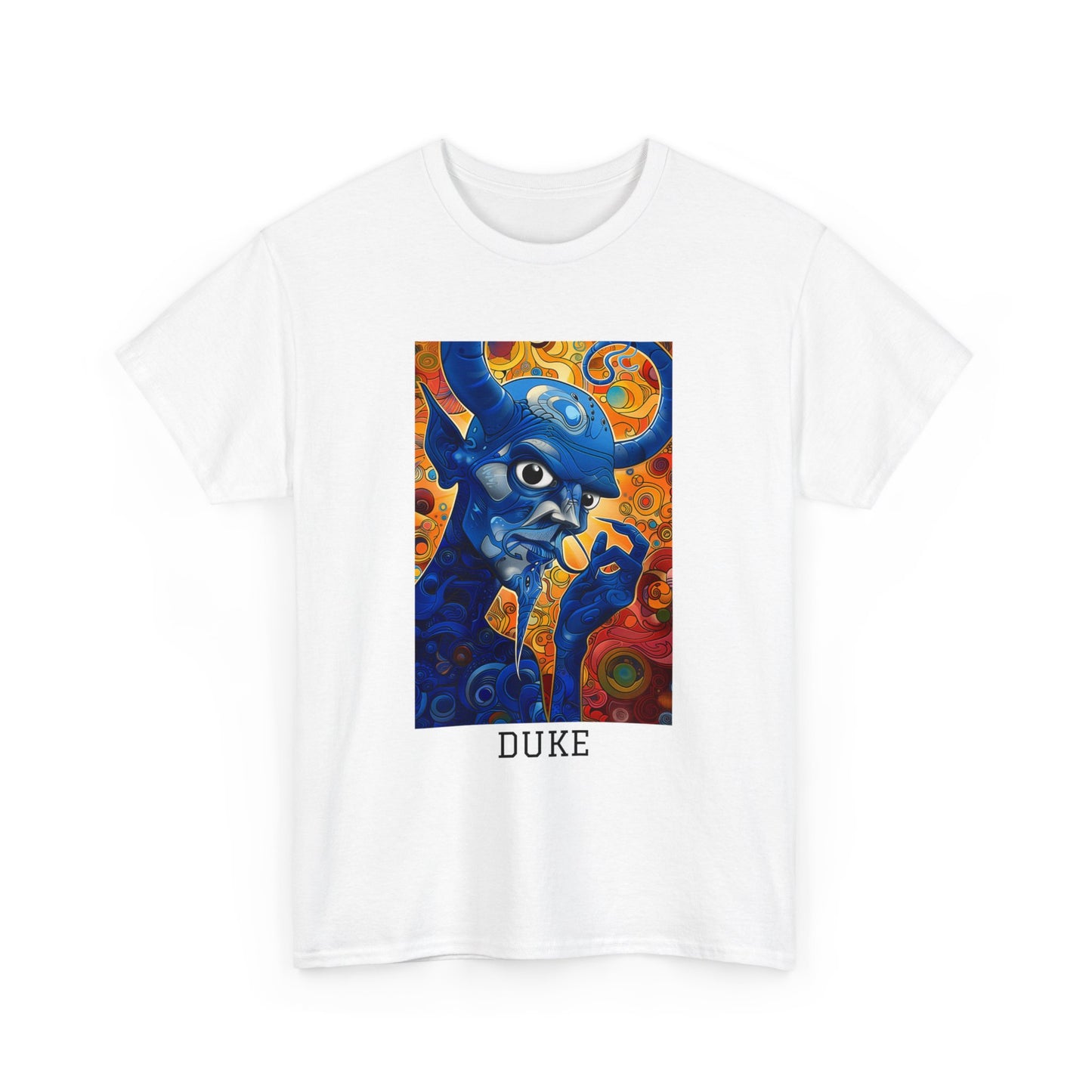 Duke 01F - Unisex Heavy Cotton Tee - Image on the Front
