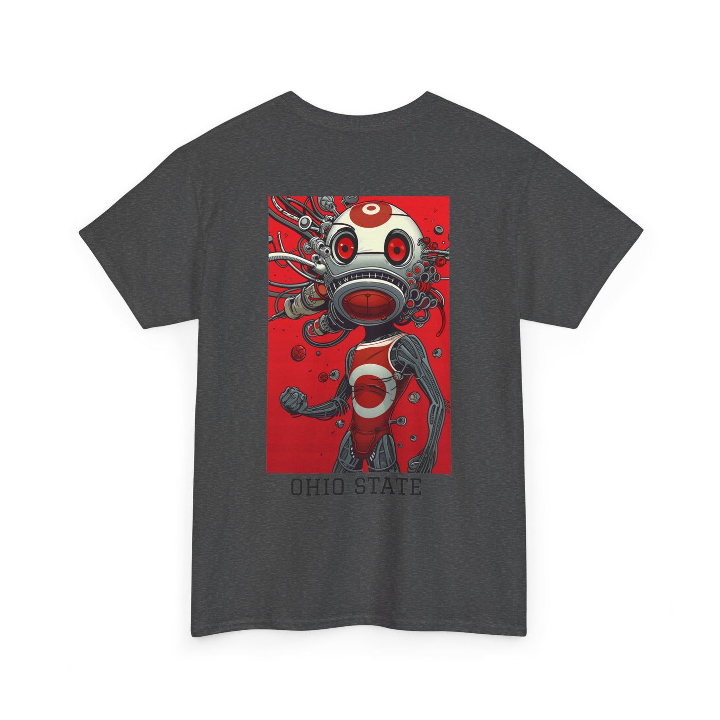 Ohio State 01B - Unisex Heavy Cotton Tee - Image on the Back