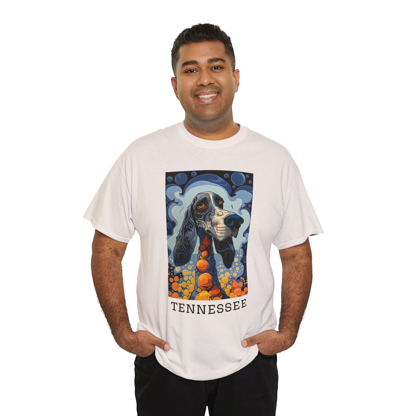 Tennessee 01F - Unisex Heavy Cotton Tee - Image on the Front