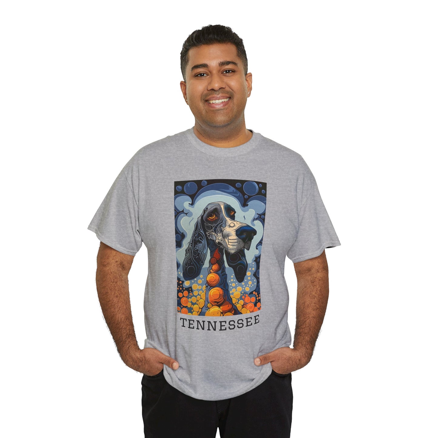 Tennessee 01F - Unisex Heavy Cotton Tee - Image on the Front