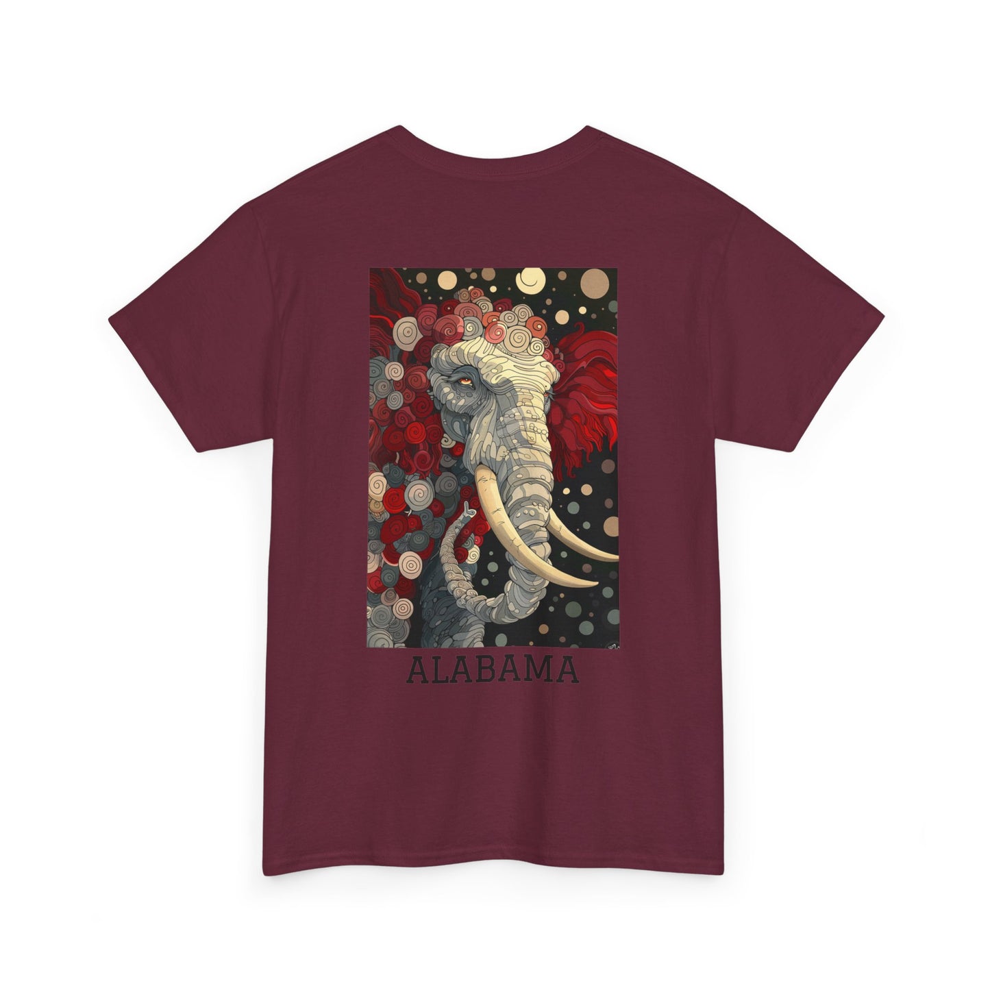 Alabama 01B - Unisex Heavy Cotton Tee - Image on the Back