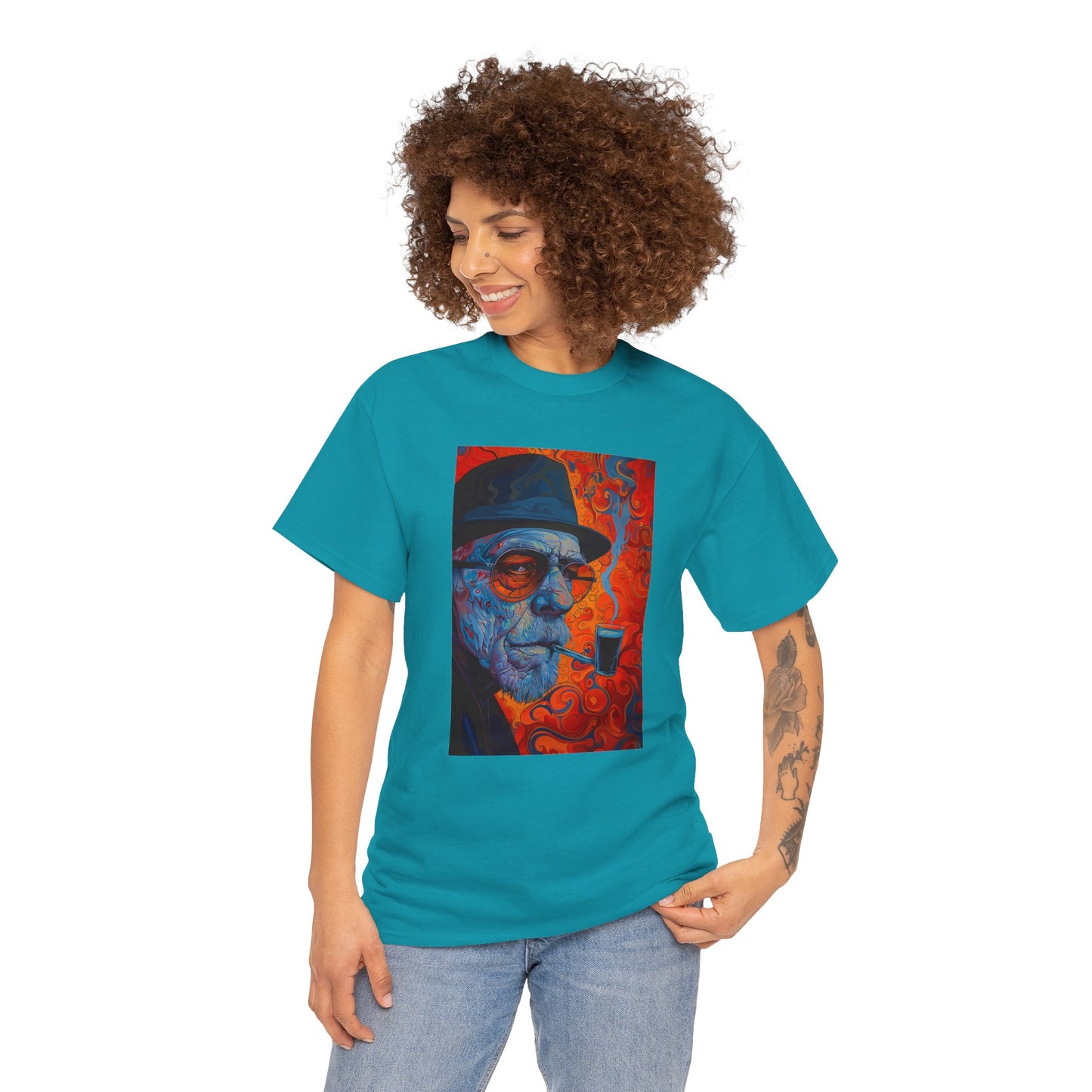 Heisenberg 01F - Unisex Heavy Cotton Tee - Image on the Front