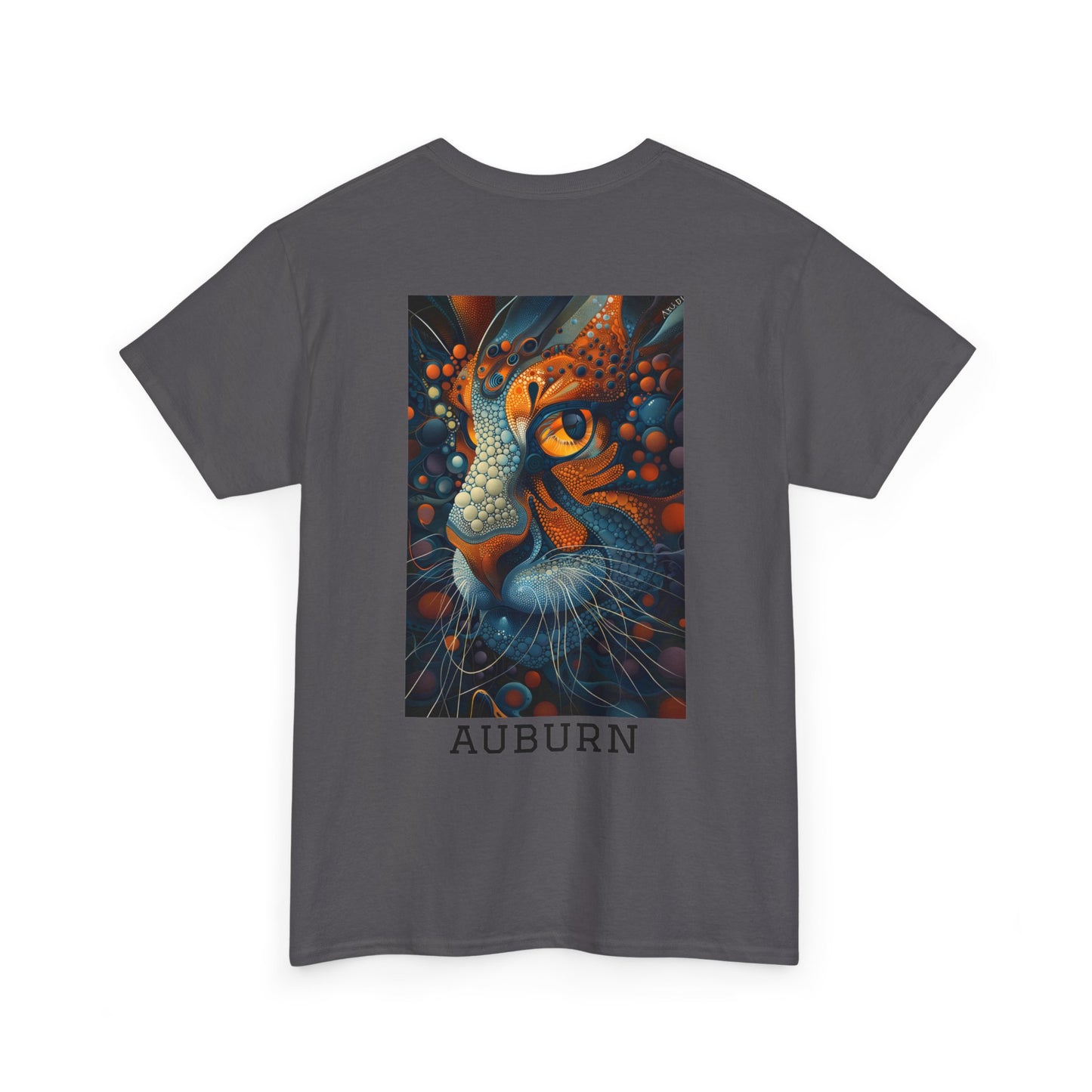 Auburn 01B - Unisex Heavy Cotton Tee - Image on the Back